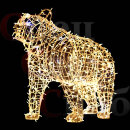 Светодиодная уличная фигура Медведь с брендированием